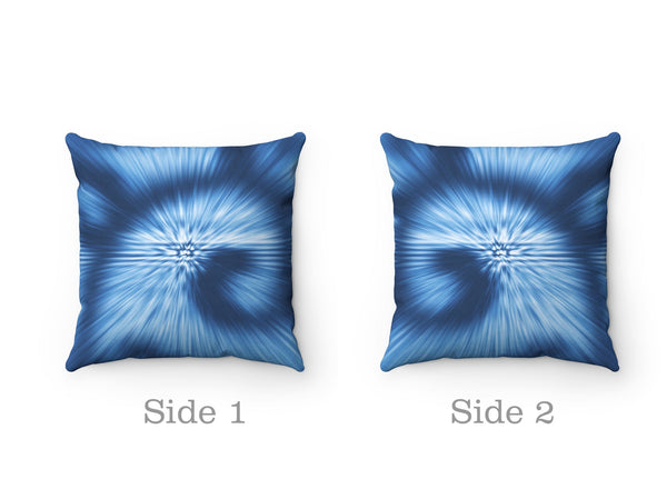 Blue Abstract Pillow Cover, Throw Pillow Cover, Home Decor, Blue Accent Pillow, Living Room Decor, Blue Bedding, Cushion Pillow - EONS-PLW1